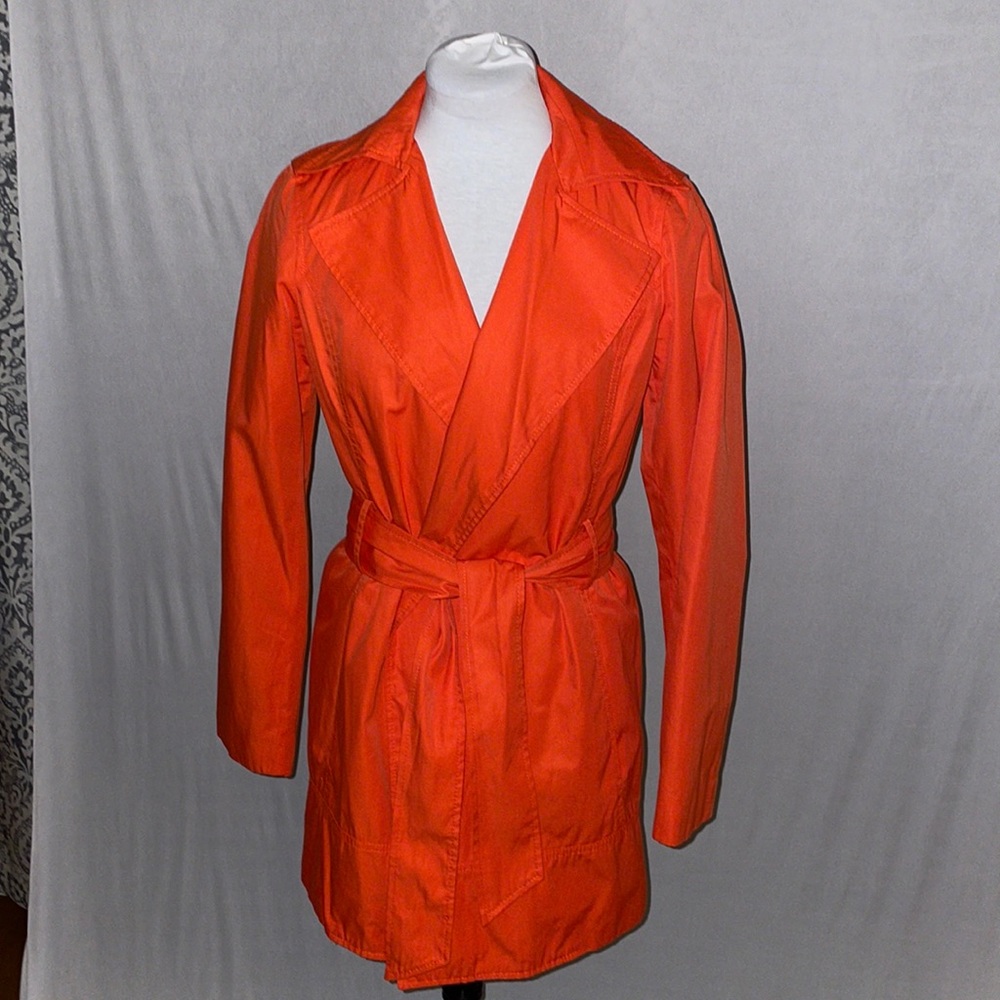 Zara Orange Trench Coat